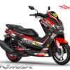 Decal Stiker Yamaha NMAX RED SILVER FERARRI